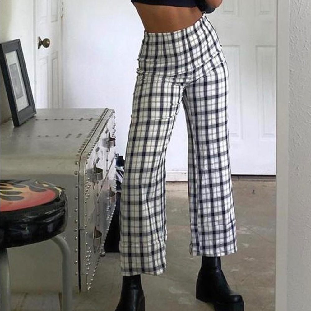 Princess Polly Euros Pants Black/White